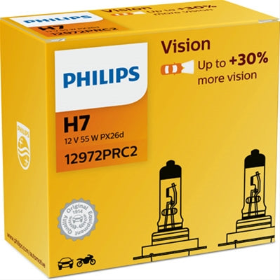 SET 2 BECURI H7 12V55W VISION (CUTIE SERVICE) PHILIPS