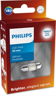 BEC LED 12V (ALB RECE 6000K) SOFIT 30MM ULTINON PRO6000 - PHILIPS