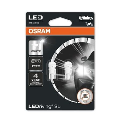 SET 2 BECURI LED TIP W5W 12V 6000K OSRAM