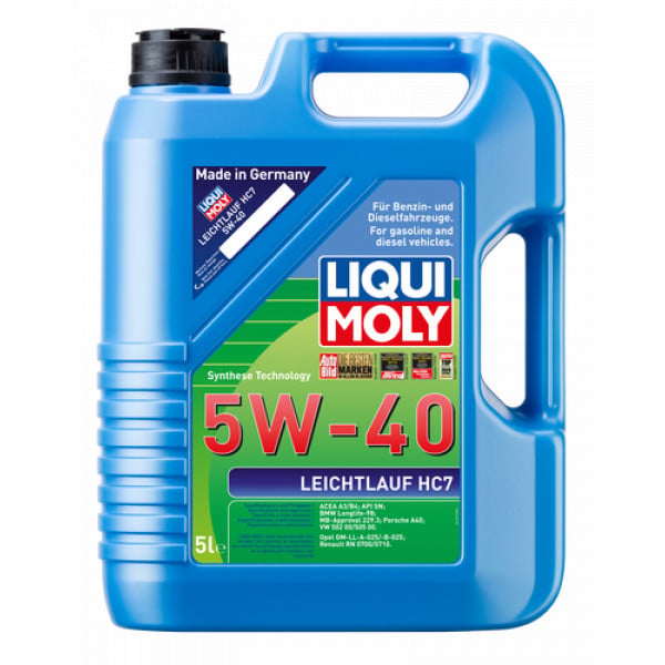 Ulei motor Liqui Moly Leichtlauf HC7 5W-40, 5L