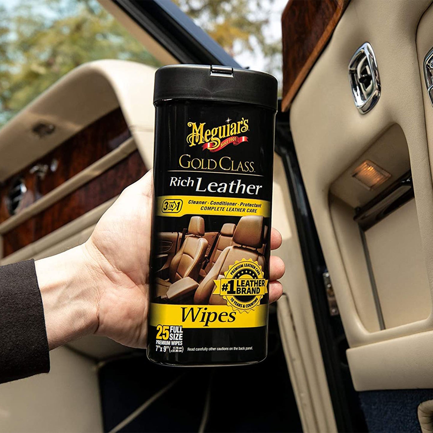 GOLD CLASS RICH LEATHER WIPES - MEGUIARS