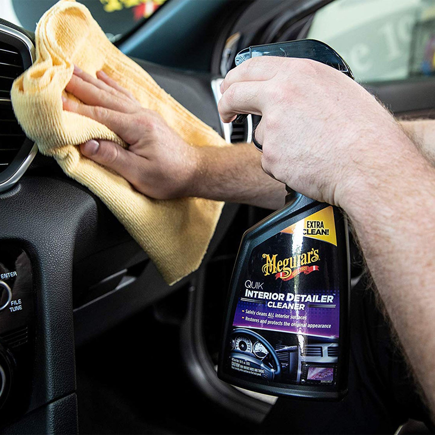 SOLUTIE CURATAT INTERIOR, 473 ML, QUIK DETAILER INTERIOR - MEGUIARS