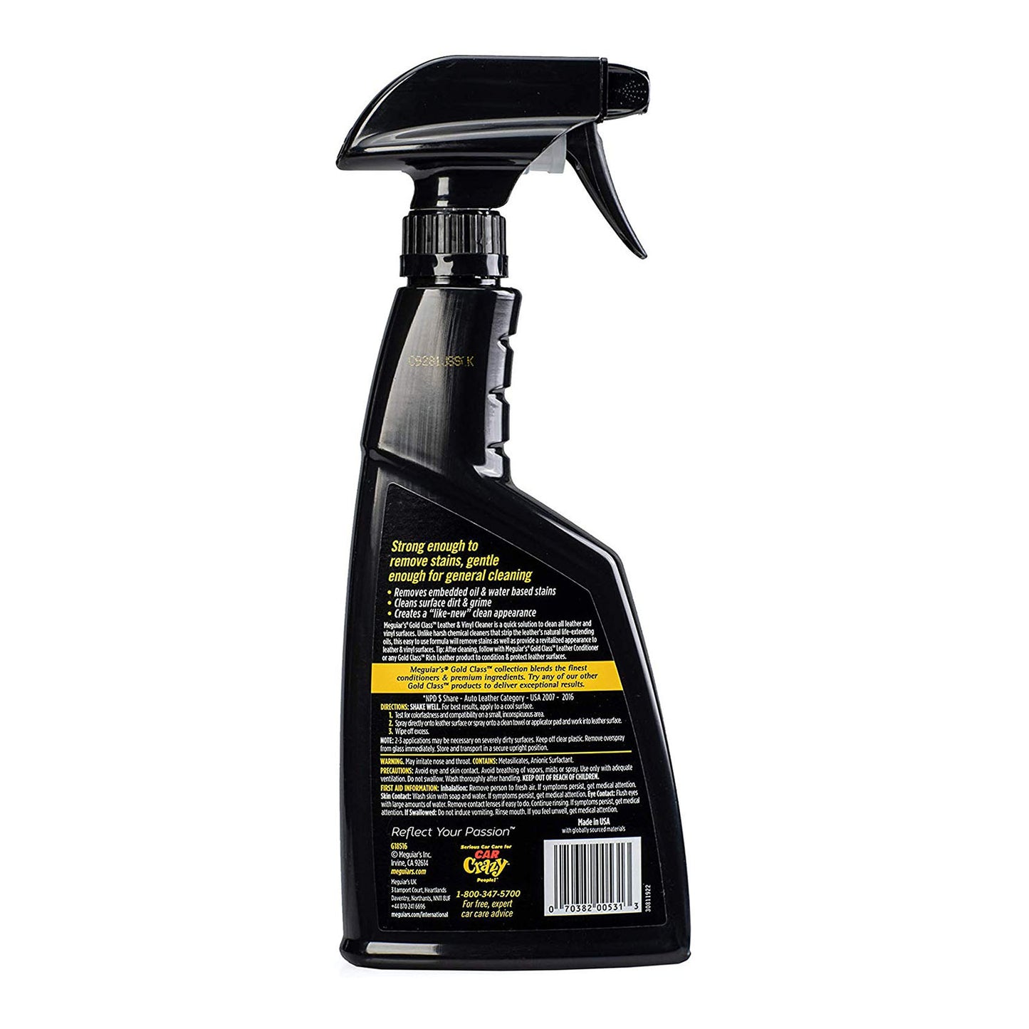 SOLUTIE CURATARE PIELE SI VINILIN, 473 ML, GOLD CLASS - EU - MEGUIARS
