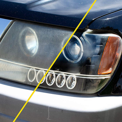 KIT POLISH FARURI CU MASINA POLISH, HEAVY DUTY HEADLIGHT RESTORATION - MEGUIARS