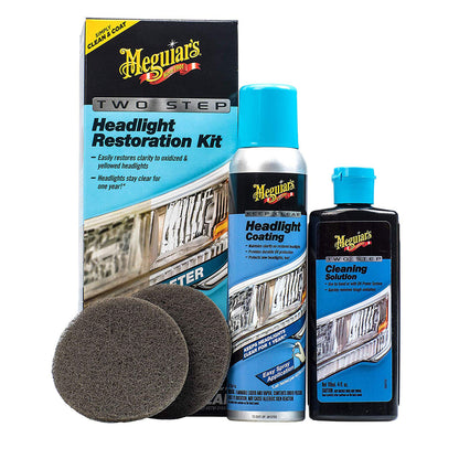 KIT POLISH FARURI, TWO STEP HEADLIGHT RESTORATION - EU - MEGUIARS