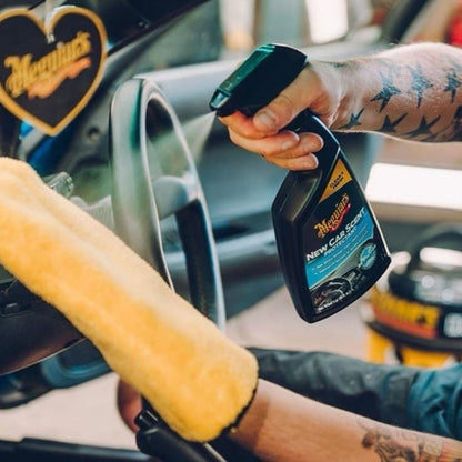 SPRAY VINYL SI PLASTIC NEW CAR SCENT PROTECTANT - EU MEGUIARS