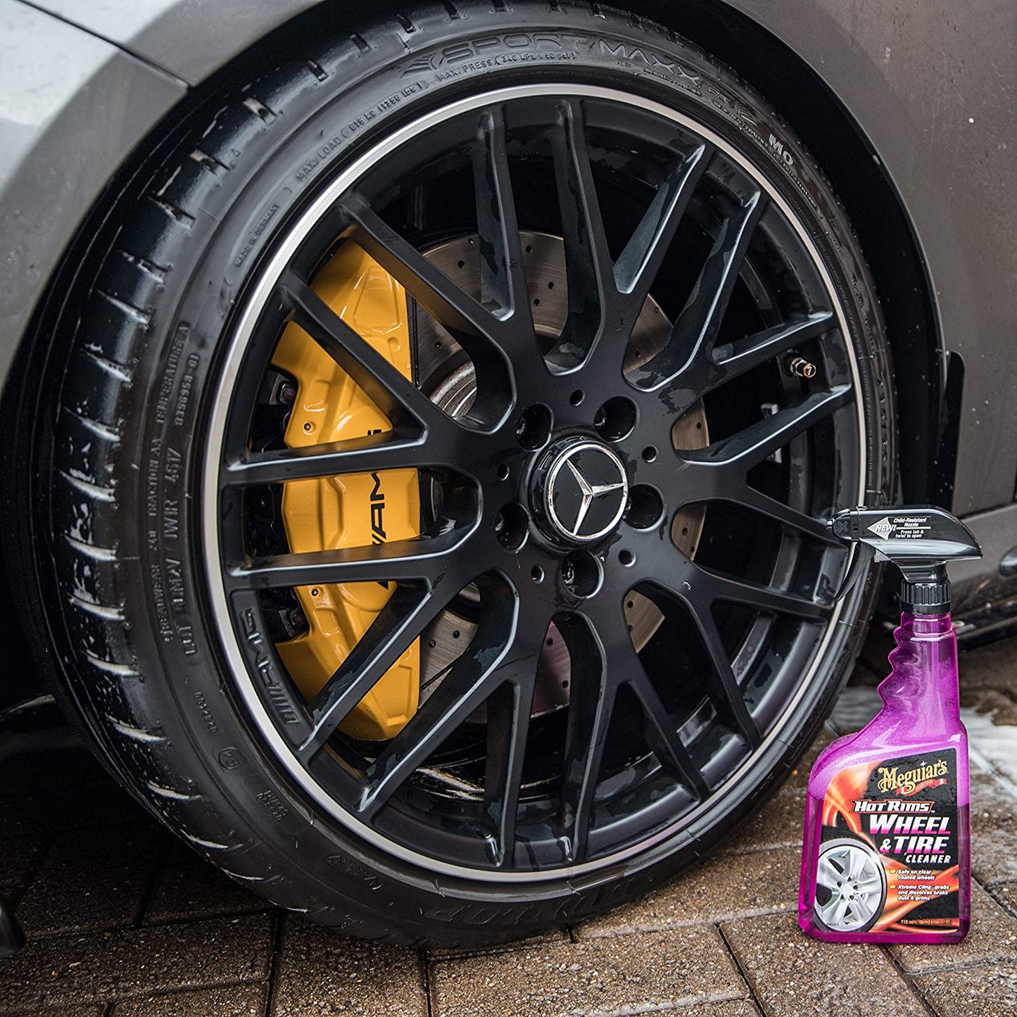 SOLUTIE CURATAT JANTE SI ANVELOPE, 710 ML, HOT RIMS ALL WHEEL CLEANER -MEGUIARS