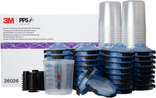 Set 50 PPS 2.0 standard 650ml cu 50 capace, sita 125 microni, 3M