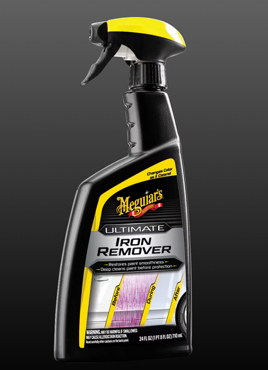 SOLUTIE PENTRU INDEPARTARE PARTICULE METALICE DE PE JANTE SI CAUCIUC 710 ML - IRON REMOVER MEGUIAR`S