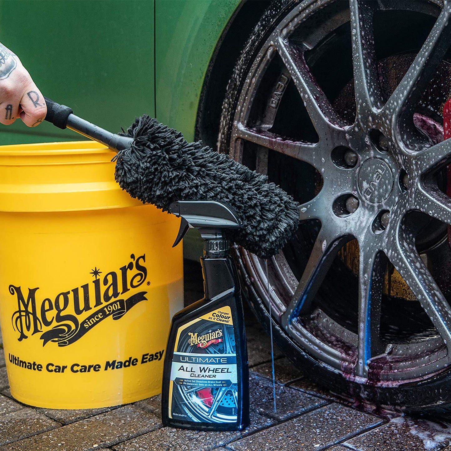 PERIE MARE CURATARE JANTE 1 BUC,SUPREME WHEEL BRUSH - LARGE MEGUIARS