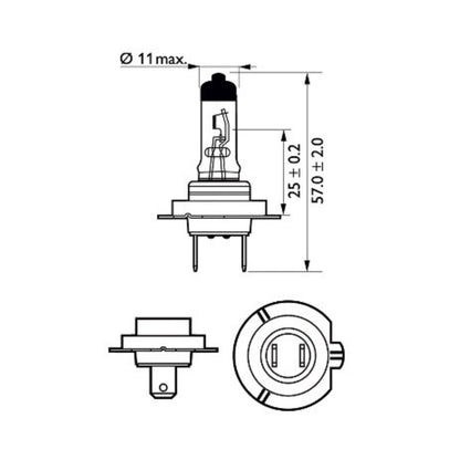 Bec Far H18 65W 12V Long Life Ecovision (Cutie) Philips