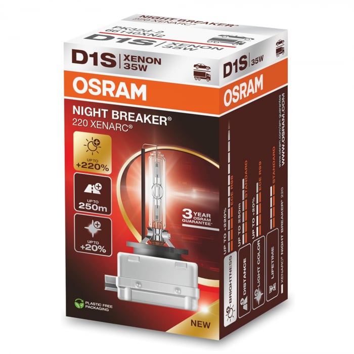 Bec Xenon D1S Osram Night Breaker Xenarc 220%