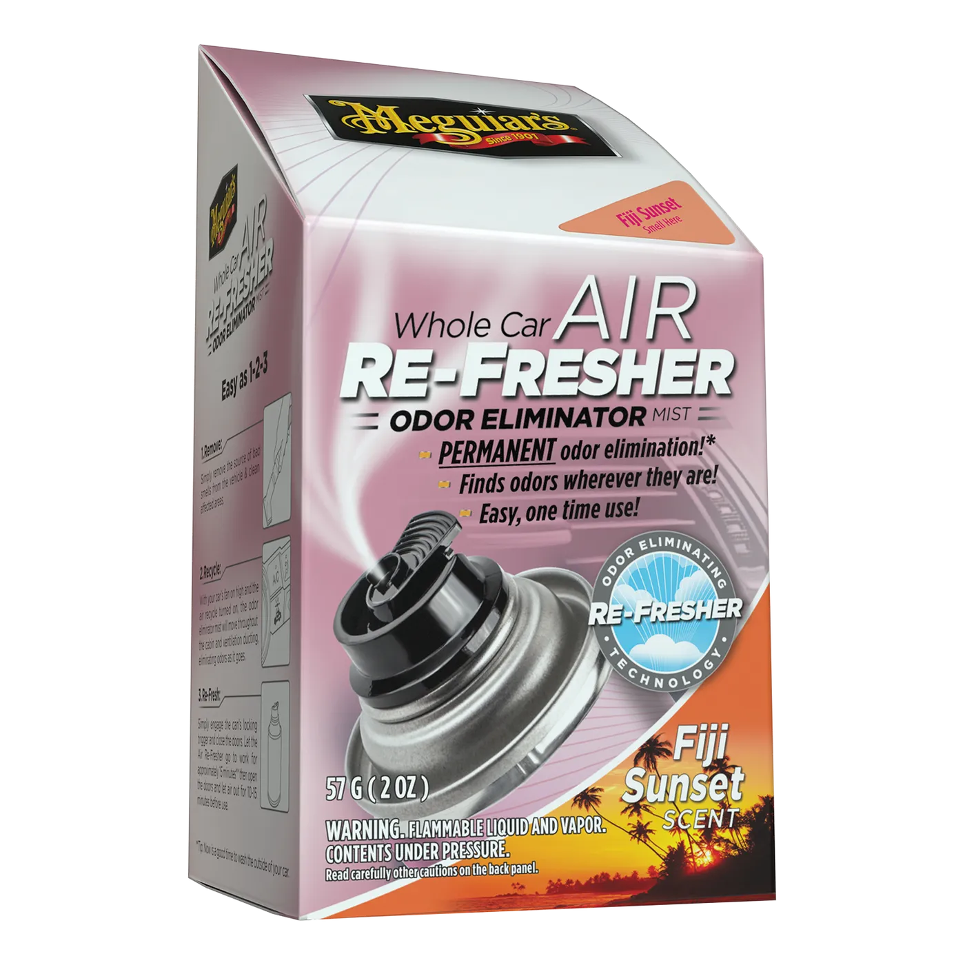 Meguiar's® Whole Car Air Re-Fresher Odor Eliminator – Fiji Sunset Scent
