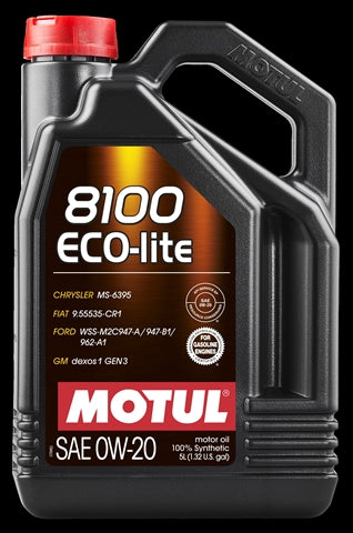 Ulei motor Motul 8100 Eco-Lite 0W-20 5L