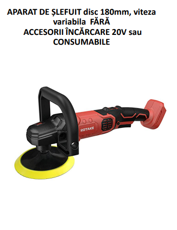 APARAT DE SLEFUIT DISC 180MM ELECTRIC CU ACUMULATOR - ROTAKE